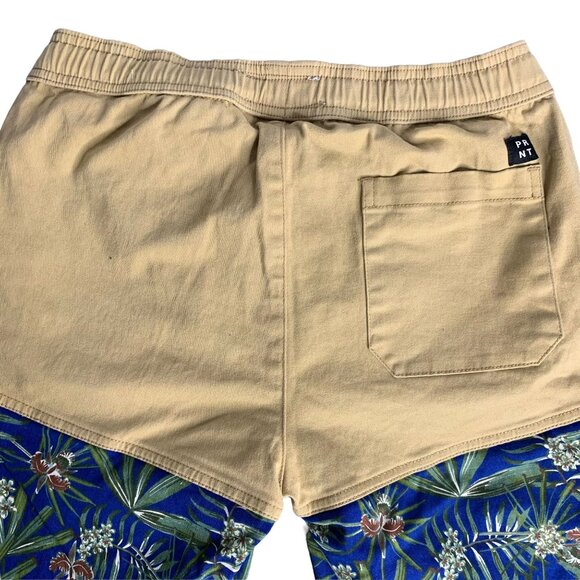 Lot of 2 Pull On Shorts Ezekiel PRNTD 28 Black Blue Stripe Pockets Drawstring - Picture 10 of 12